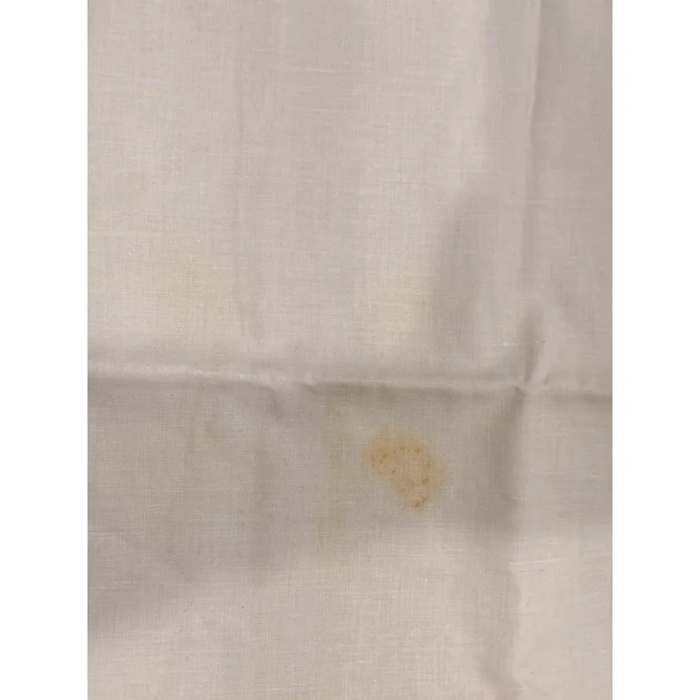 Vintage Embroidered Linen Guest Towels Set of 2 Floral Yellow Border 21x32